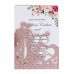 Wholesale Glitter Paper Invitation Card Heart-shaped Card